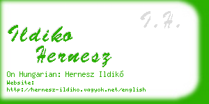 ildiko hernesz business card